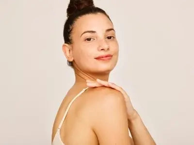 client after moxi laser treatment at aya skin