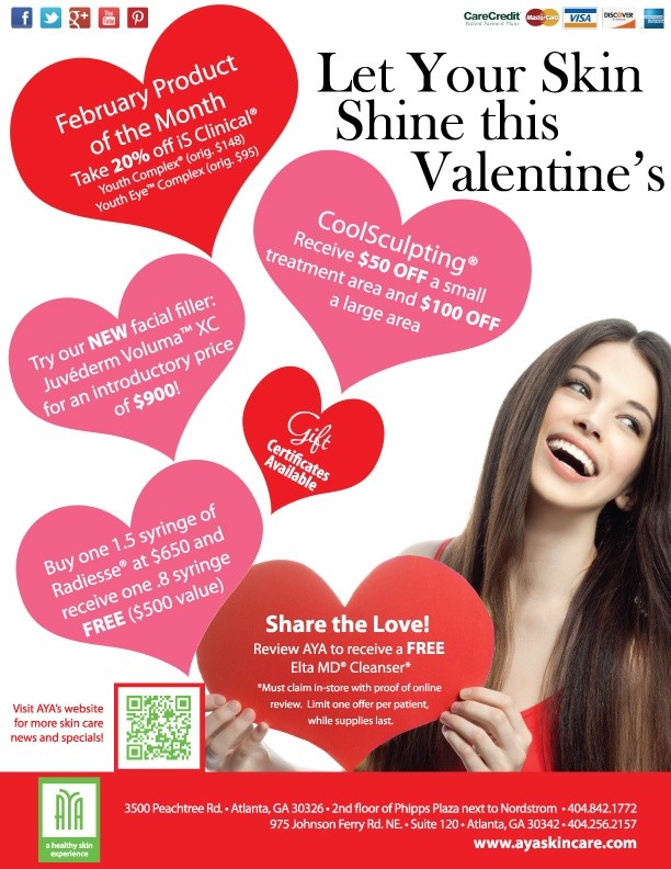 Let Your Skin Shine with February Specials at AYA