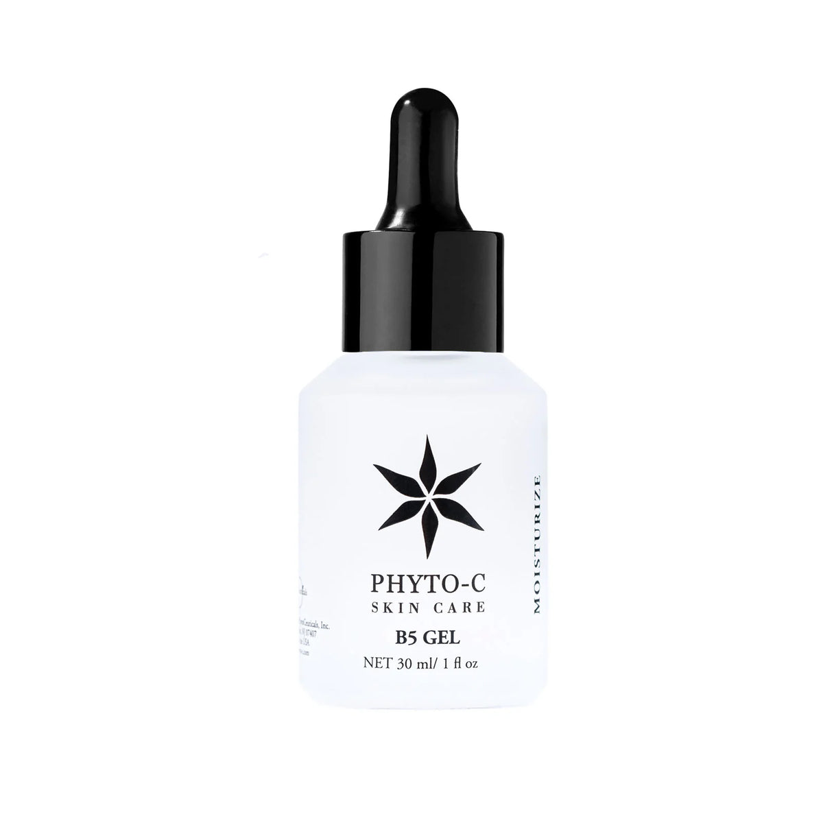 A white bottle with a dropper containing the Phyto-C B5 Gel.