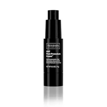 A black pump bottle of Revision CMT Post-Procedure Cream.
