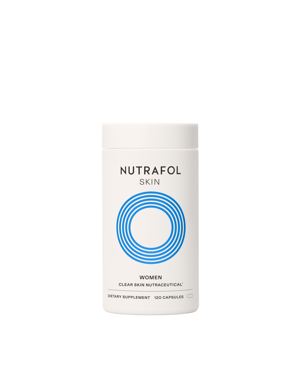 A container of Nutrafol Skin  Women clear skin nutraceutical