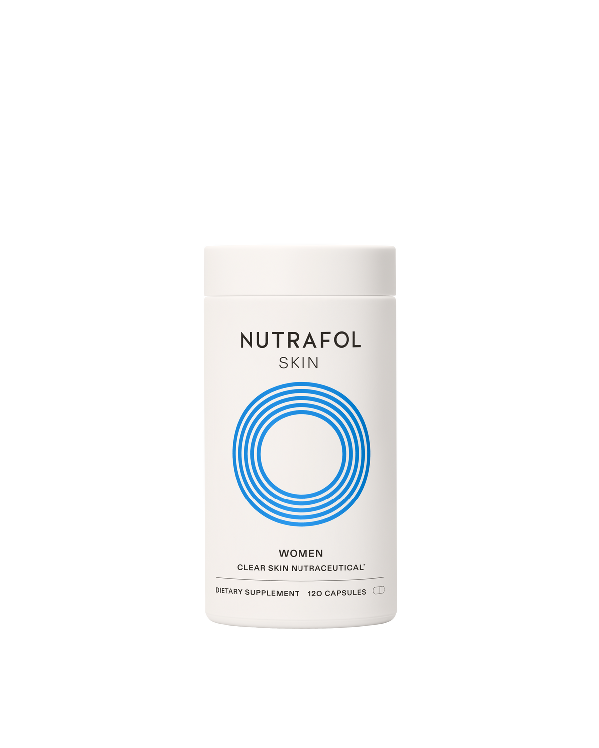 A container of Nutrafol Skin  Women clear skin nutraceutical