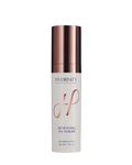 A bottle of Hydrinity Renewing HA Serum with a white label and a rose gold cap.