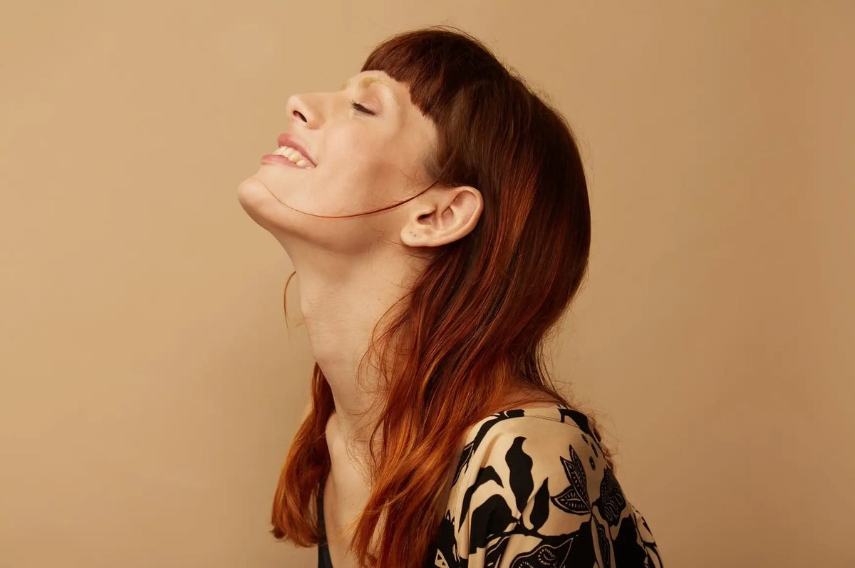 Close-up of a treatment area on the jawline